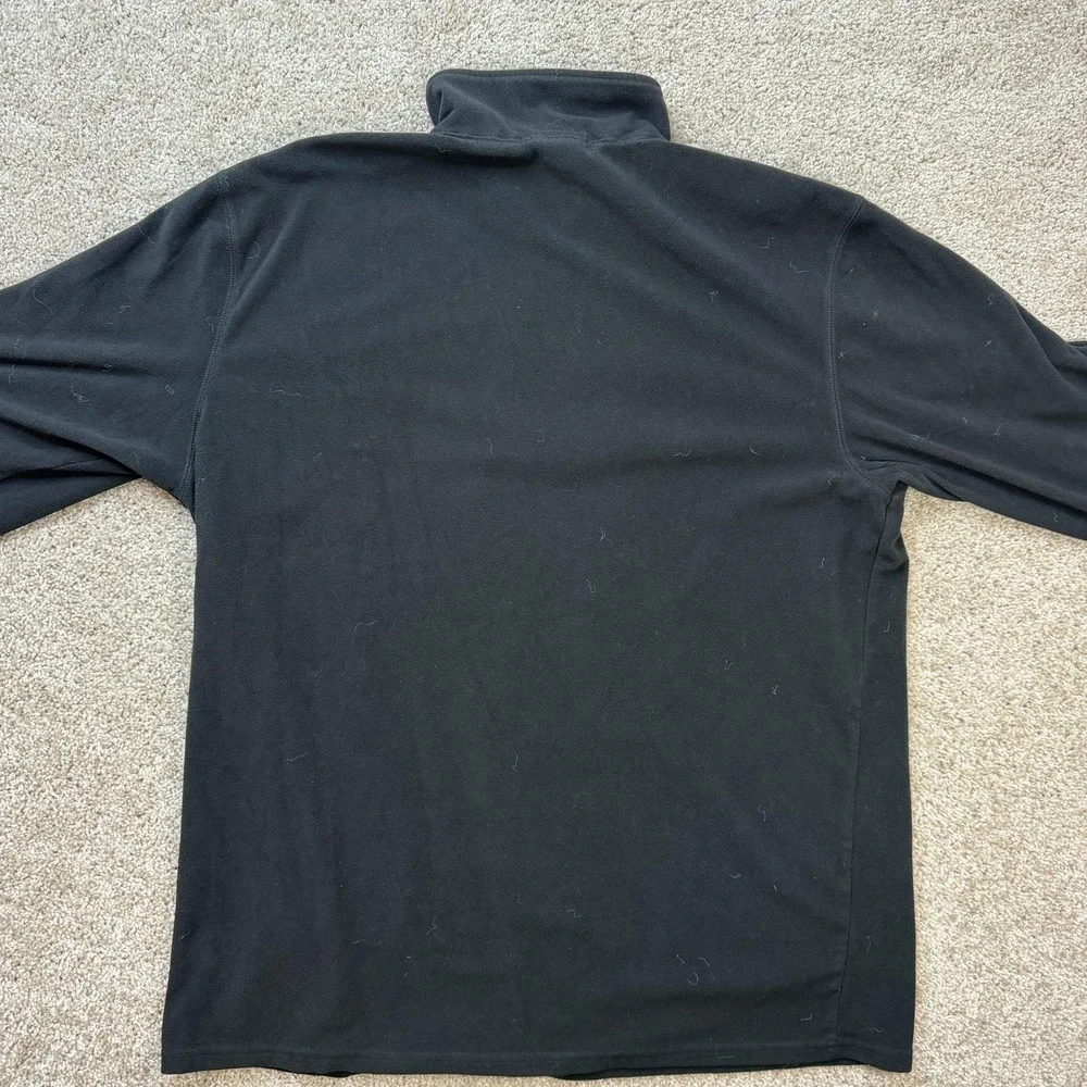 The North Face Sweater Mens XL Black 1/4 Zip Fleece Mock Neck Pullover Top